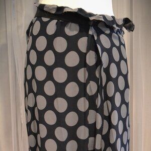 MARTIN MARGIELA Skirt, Blue & Gray, Size M, Silk